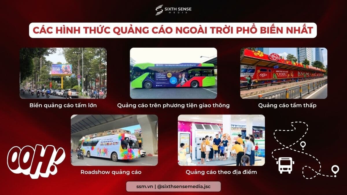 Các Hình Thức Quảng Cáo Ngoài Trời Phổ Biến Nhất Hiện Nay