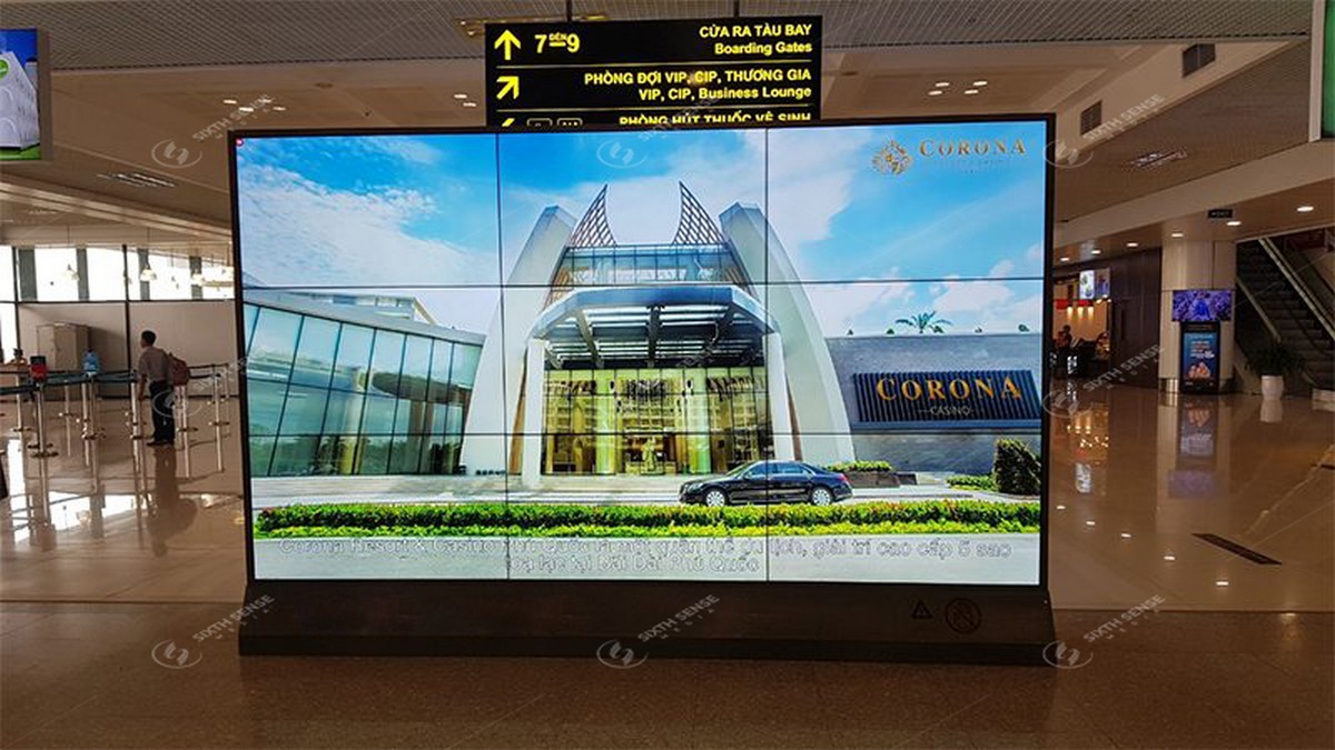 màn hình led quảng cáo sân bay