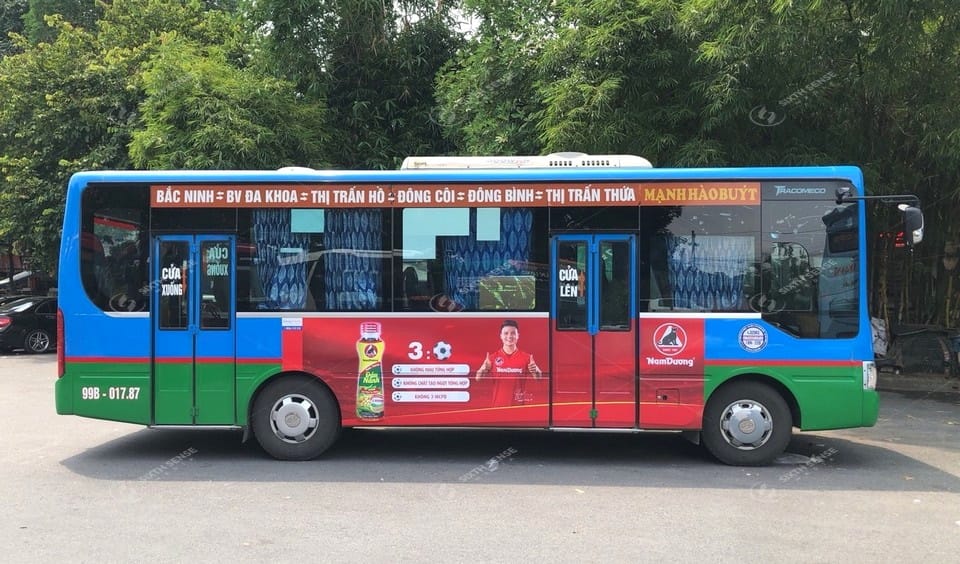 Nam Dương quảng cáo trên xe bus Bắc Ninh