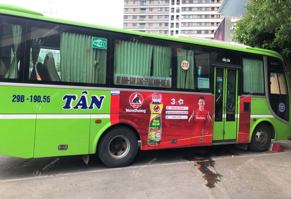 Nam Dương quảng cáo trên xe bus Bắc Ninh