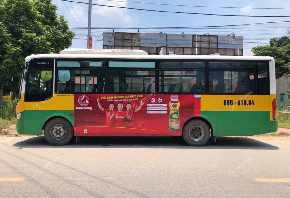 Nam Dương quảng cáo trên xe bus Vĩnh Phúc