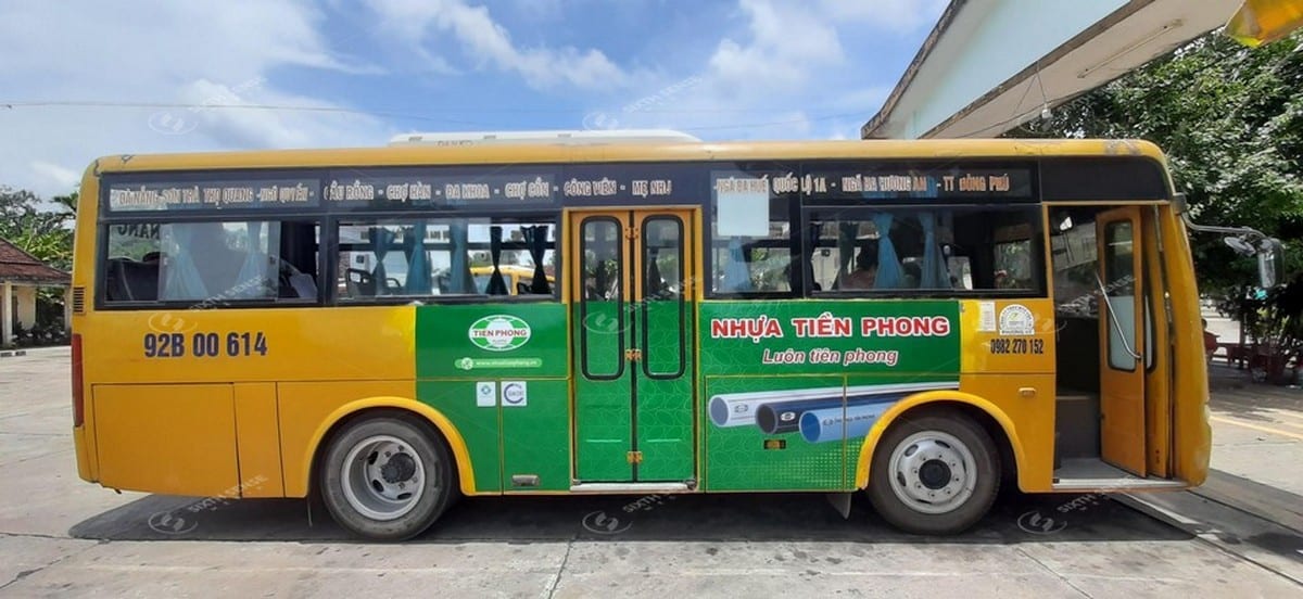 Nhựa Tiền Phong quảng cáo trên xe bus Đà Nẵng