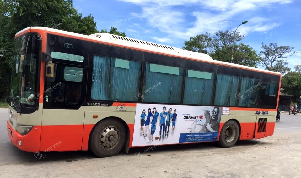 GenViet quảng cáo trên xe bus tại Nghệ An