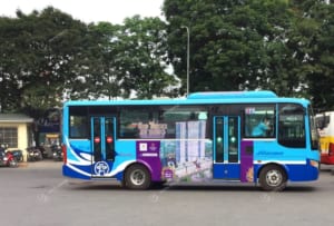 Quảng cáo trên xe bus Hà Nội cho dự án The Terra An Hưng