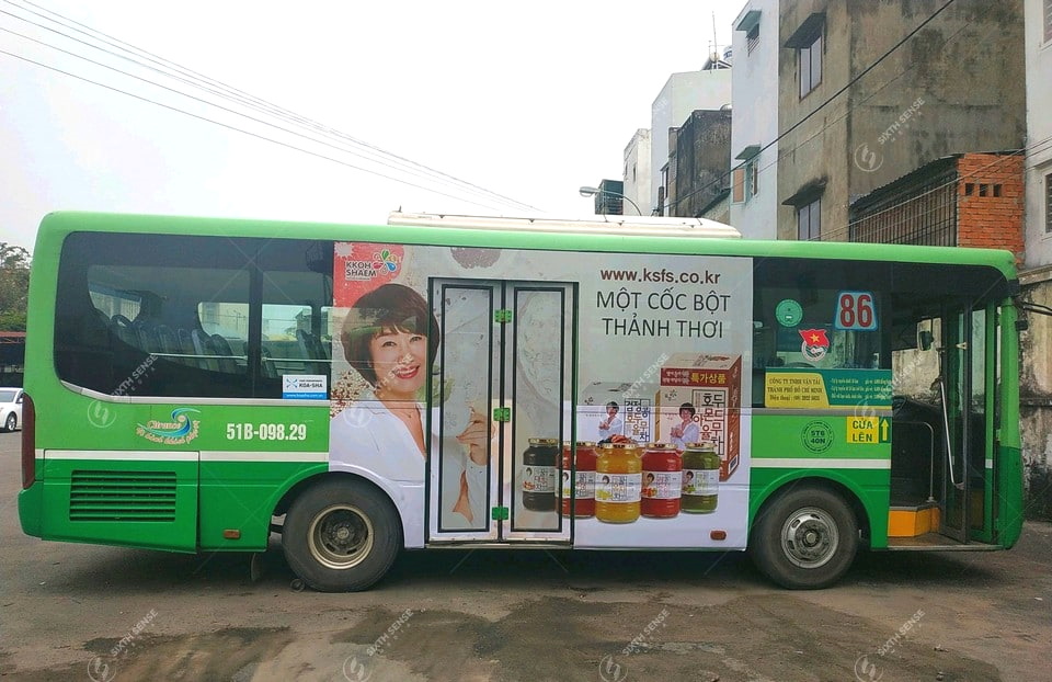 KKOH quảng cáo trên xe bus tại TPHCM