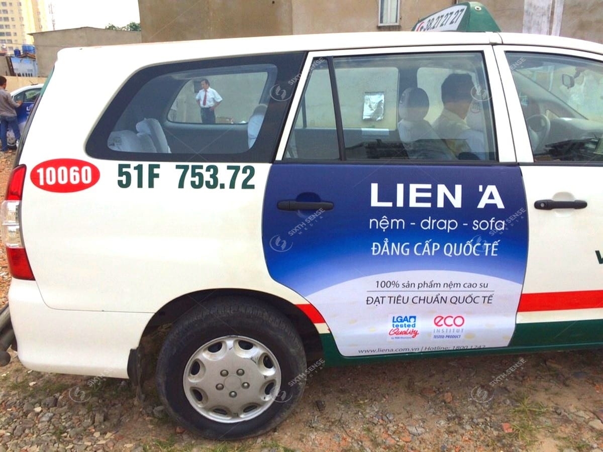 Liên Á triển khai quảng cáo trên xe taxi Vinasun tại TPHCM