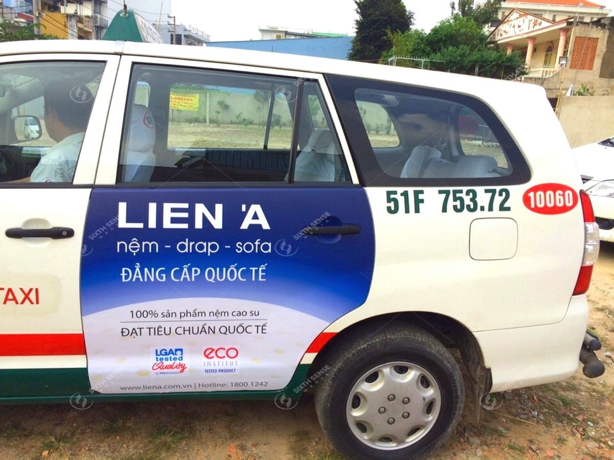 Liên Á triển khai quảng cáo trên xe taxi Vinasun tại TPHCM