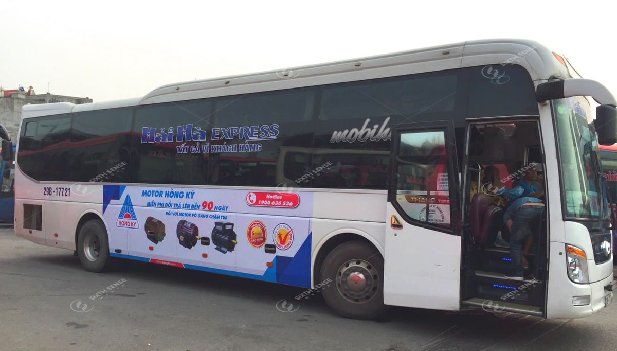 Hồng Ký triển khai chiến dịch quảng cáo trên xe khách đường dài