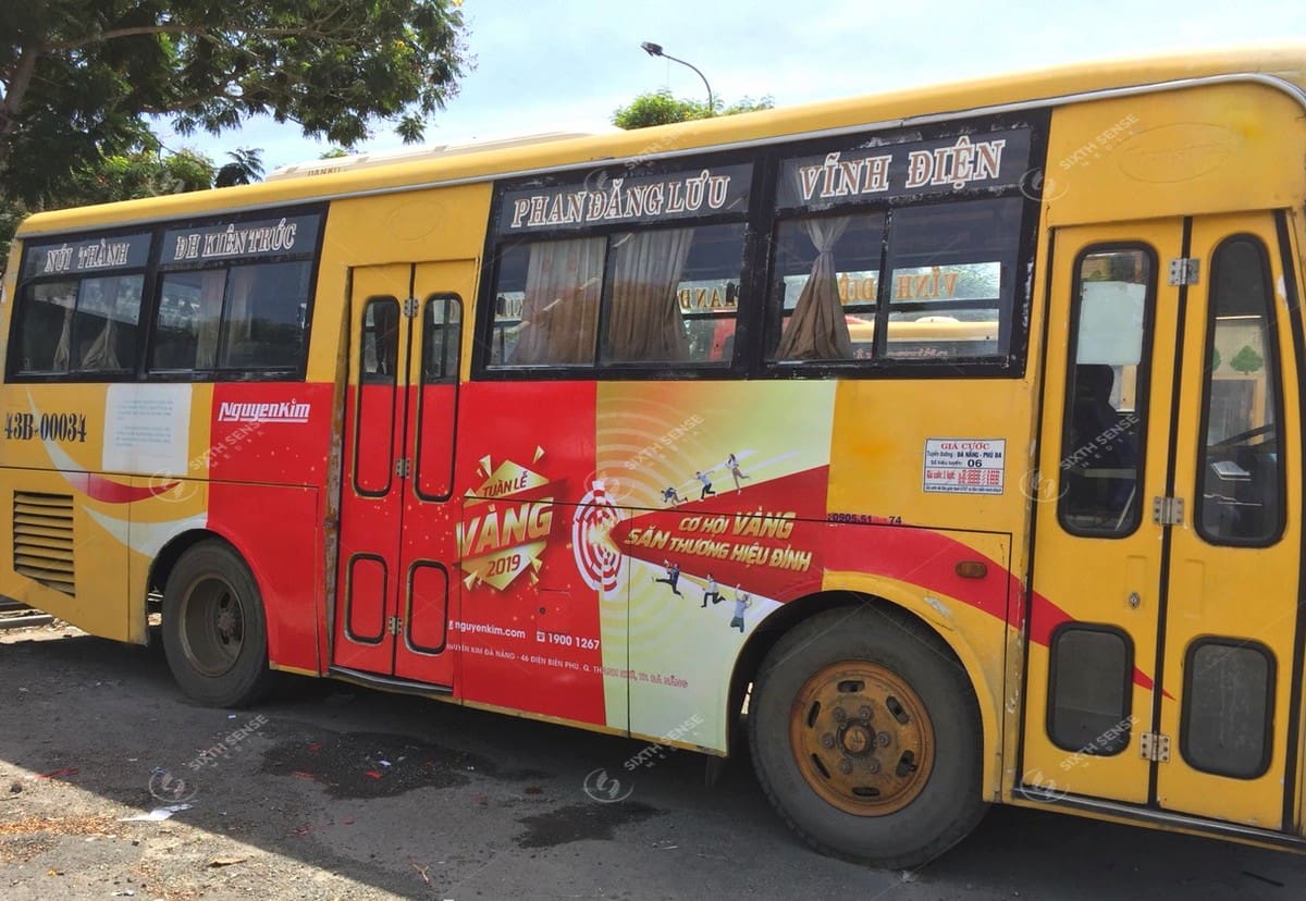 Nguyễn Kim quảng cáo xe bus tại Đà Nẵng