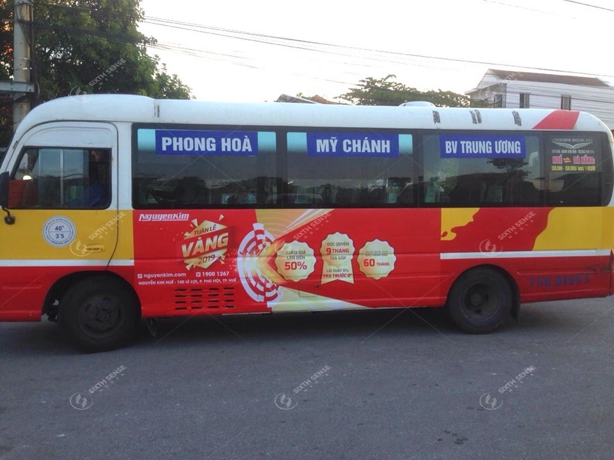 Nguyễn Kim quảng cáo xe bus tại Huế