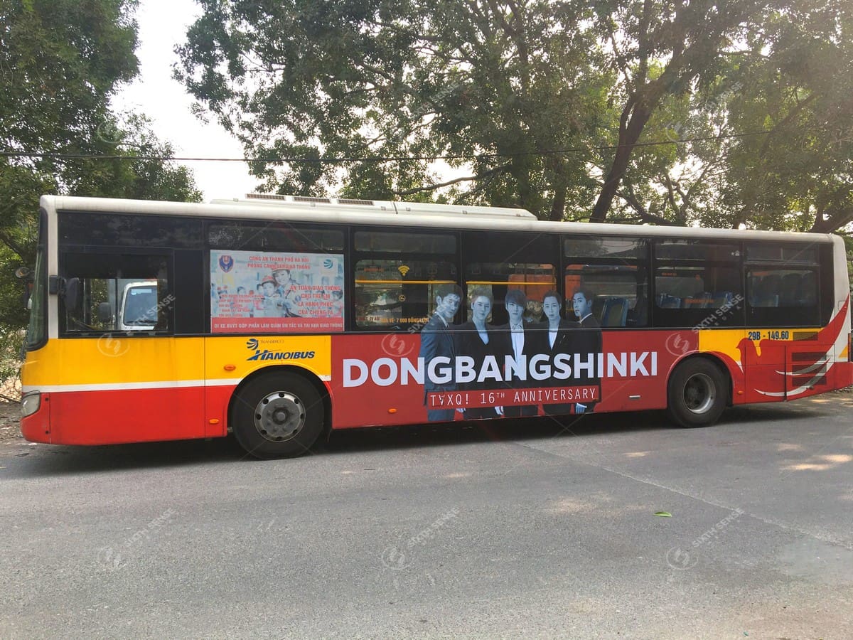 Project kỷ niệm 16 năm DBSK debut bằng quảng cáo xe bus tại Hà Nội
