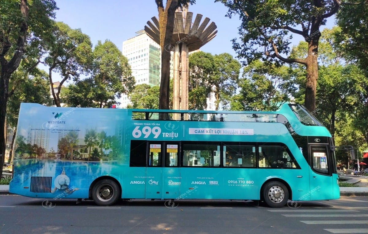 Roadshow xe bus 2 tầng hoành tráng về Dự án West Gate Bình Chánh