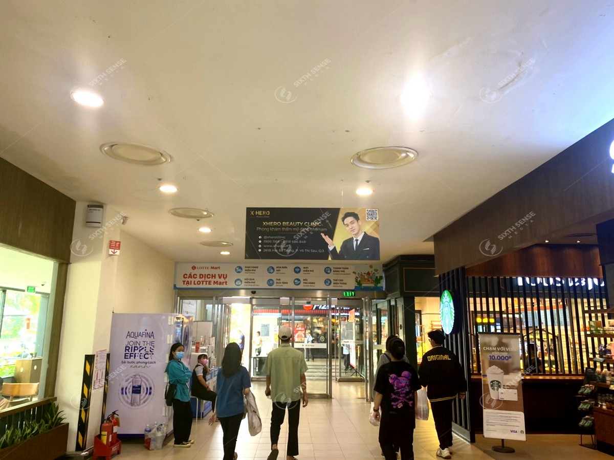 TMV Xuân Hùng đặt biển quảng cáo trong siêu thị Lotte Mart