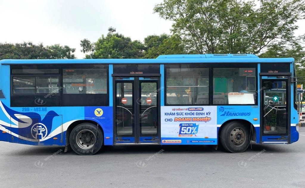 Quảng cáo xe bus Hà Nội về ưu đãi gói khám sức khỏe tại Medlatec