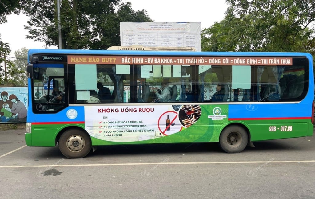 Quảng cáo xe bus Bắc Ninh về an toàn thực phẩm