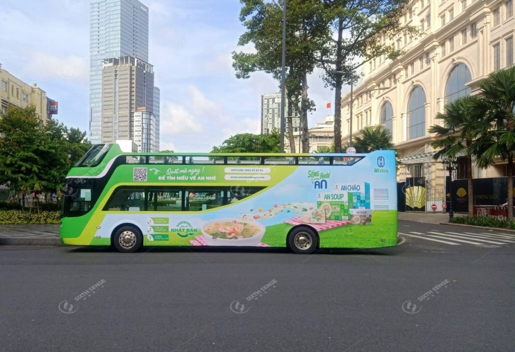 Roadshow activation trên xe bus 2 tầng cho An Instant Food