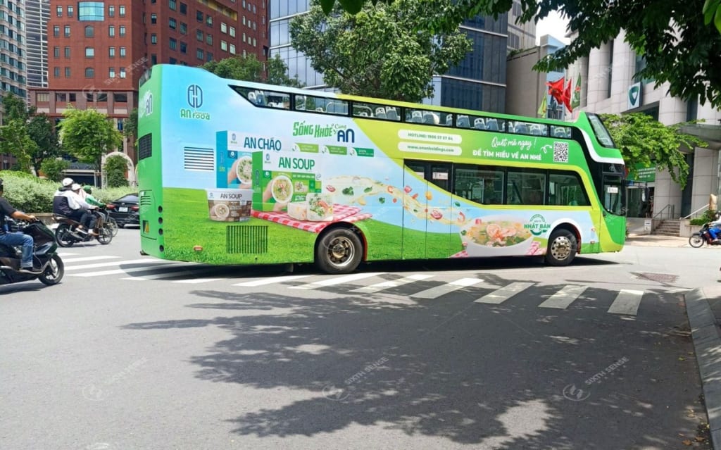 Roadshow activation trên xe bus 2 tầng cho An Instant Food