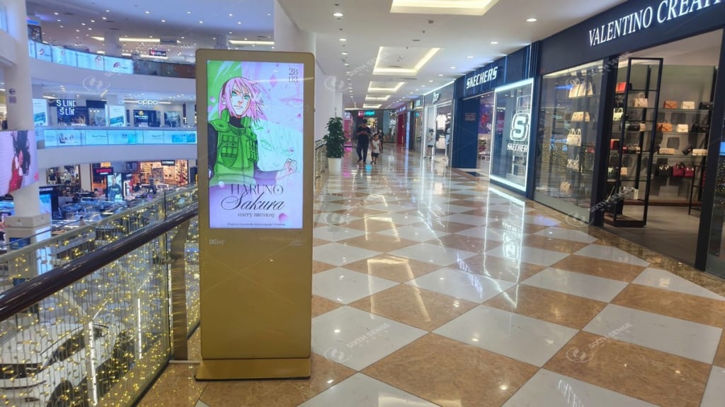 Dự án standee LCD quảng cáo mừng sinh nhật Haruno Sakura