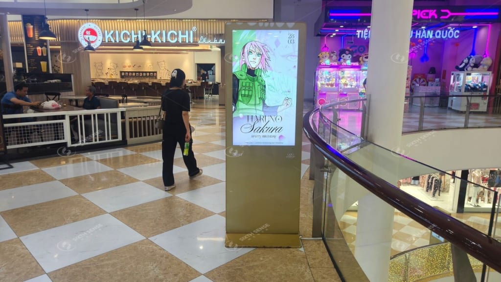 Dự án standee LCD quảng cáo mừng sinh nhật Haruno Sakura