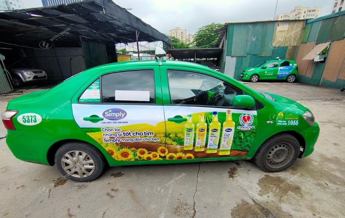 quảng cáo xe taxi ở Thanh Hóa