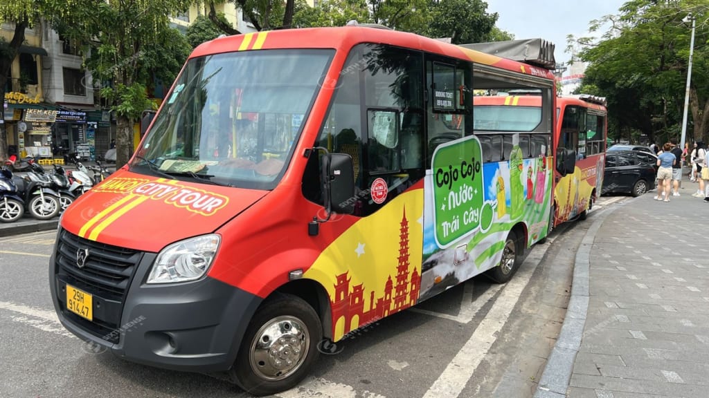 Dự án quảng cáo xe bus City Tour cho Nước ép trái cây Cojo Cojo