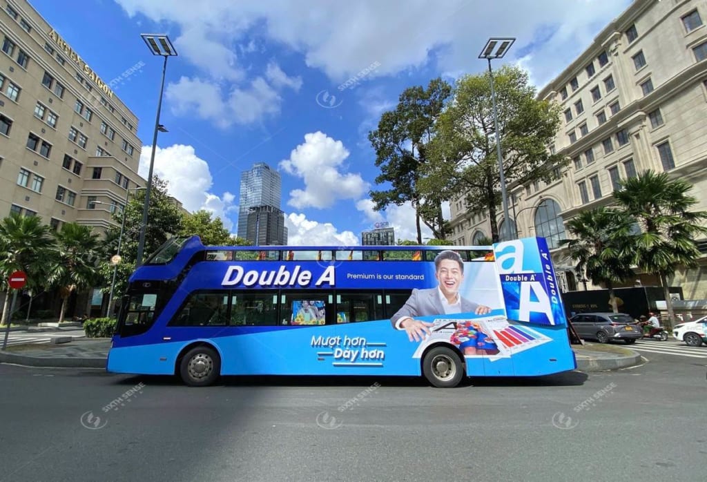 Double A tổ chức roadshow ấn tượng trên xe bus 2 tầng