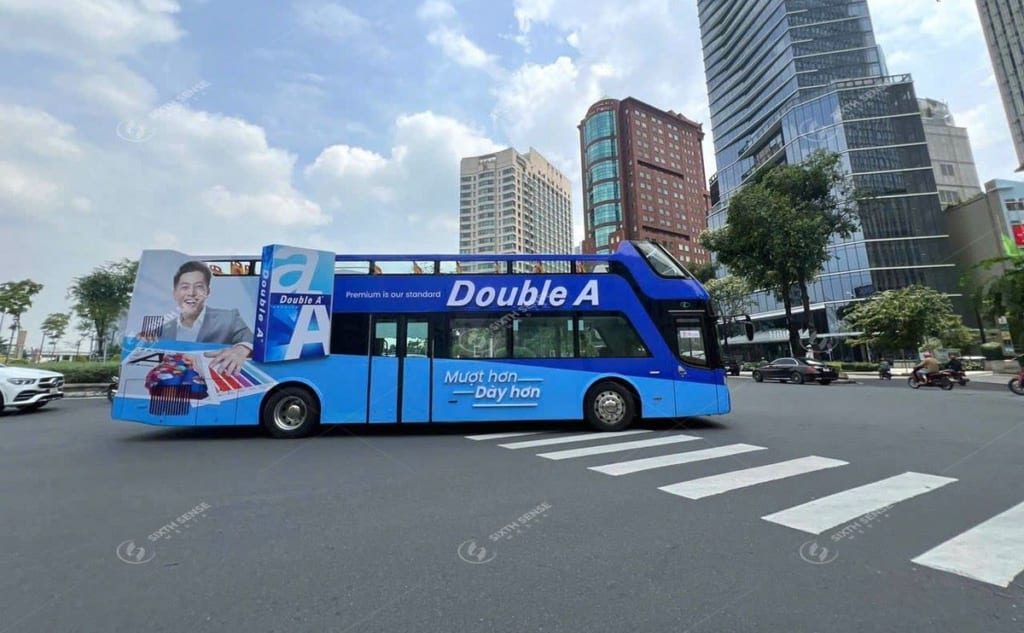 Double A tổ chức roadshow ấn tượng trên xe bus 2 tầng