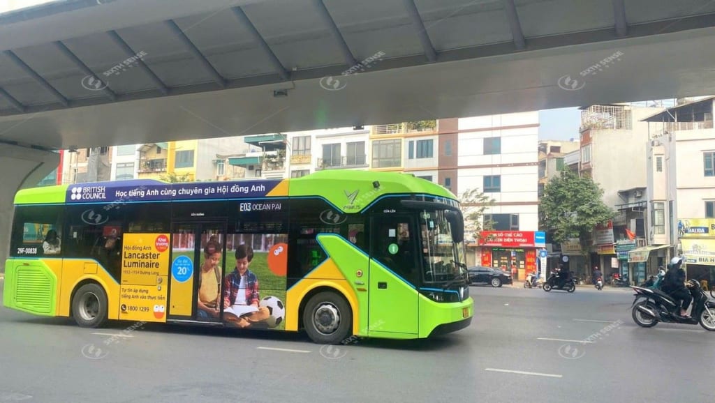 Dự án quảng cáo trên xe bus tại Hà Nội của British Council Vietnam