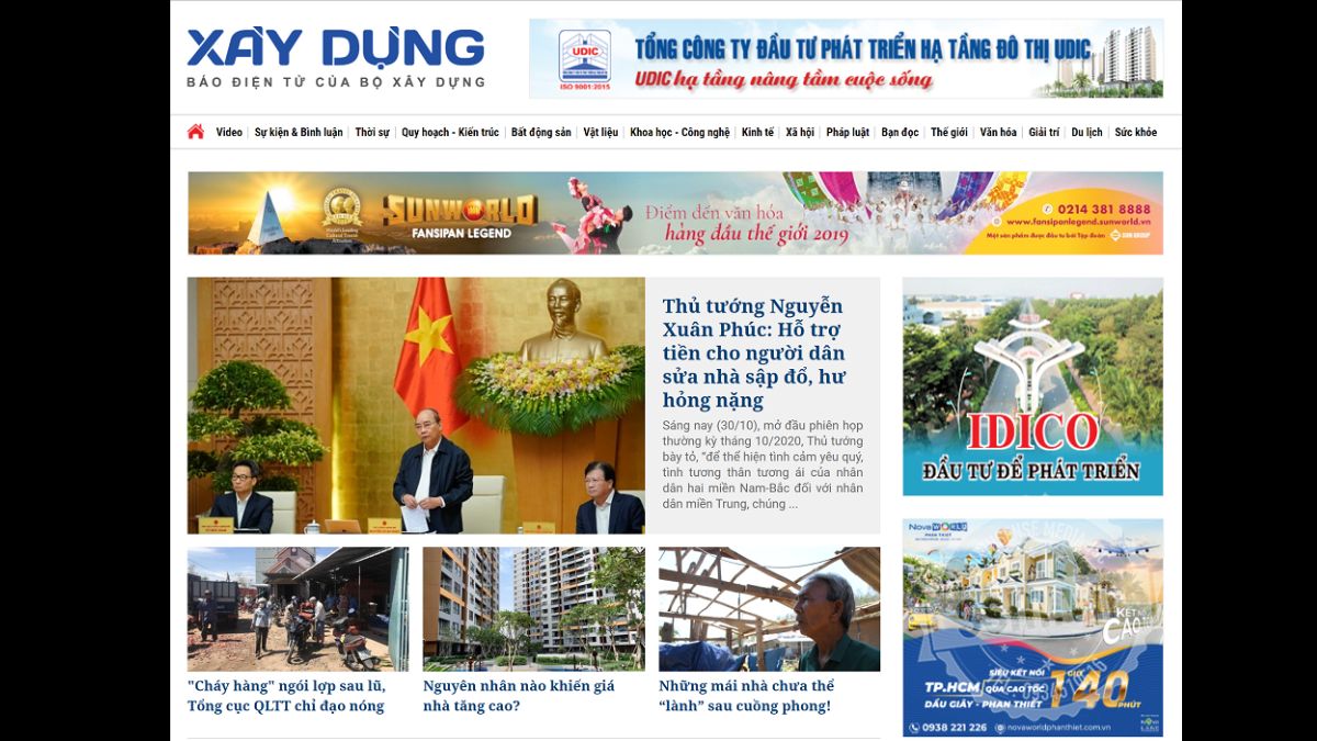Bảng giá quảng cáo báo Xây dựng (baoxaydung.com.vn)