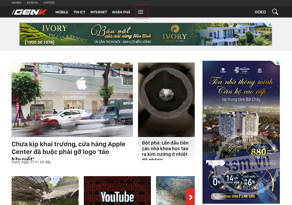 Báo giá quảng cáo trên báo mạng điện tử GenK – Sixth Sense Media