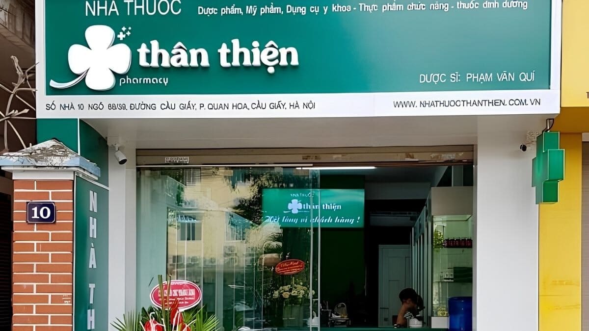 Mẫu Biển Quảng Cáo Nhà Thuốc Mặt Tiền Nhỏ 1