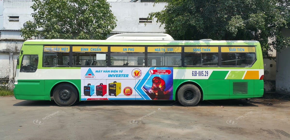 Chiến dịch quảng cáo trên xe bus dài hạn của thương hiệu Hồng Ký