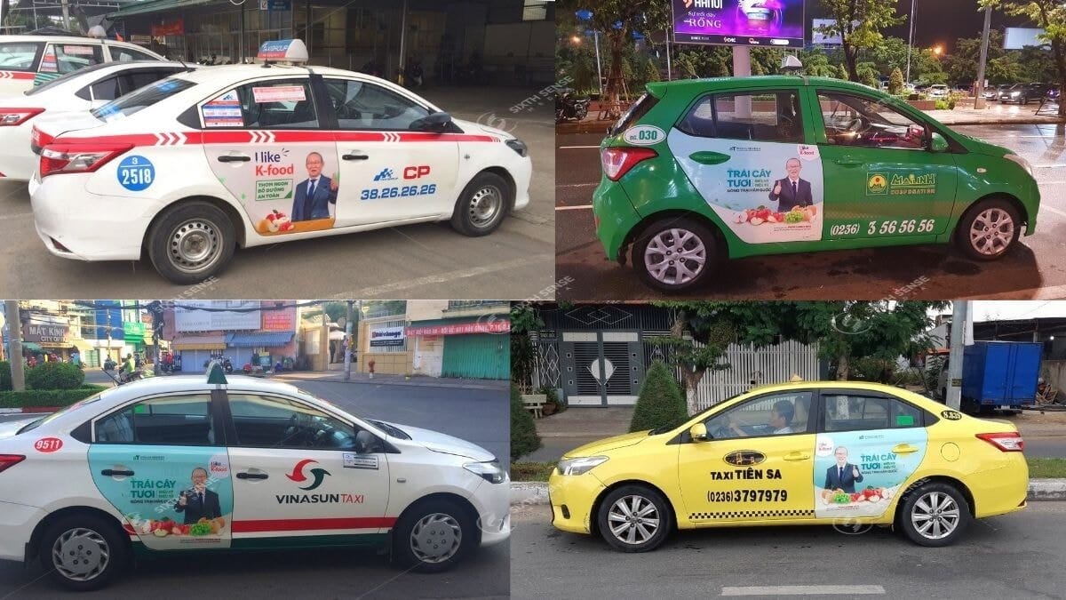 Dự Án Dán Quảng Cáo Trên Taxi Cho K-Food