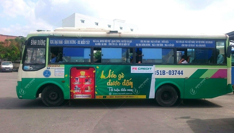 Chiến dịch quảng cáo xe bus quy mô lớn của FE Credit