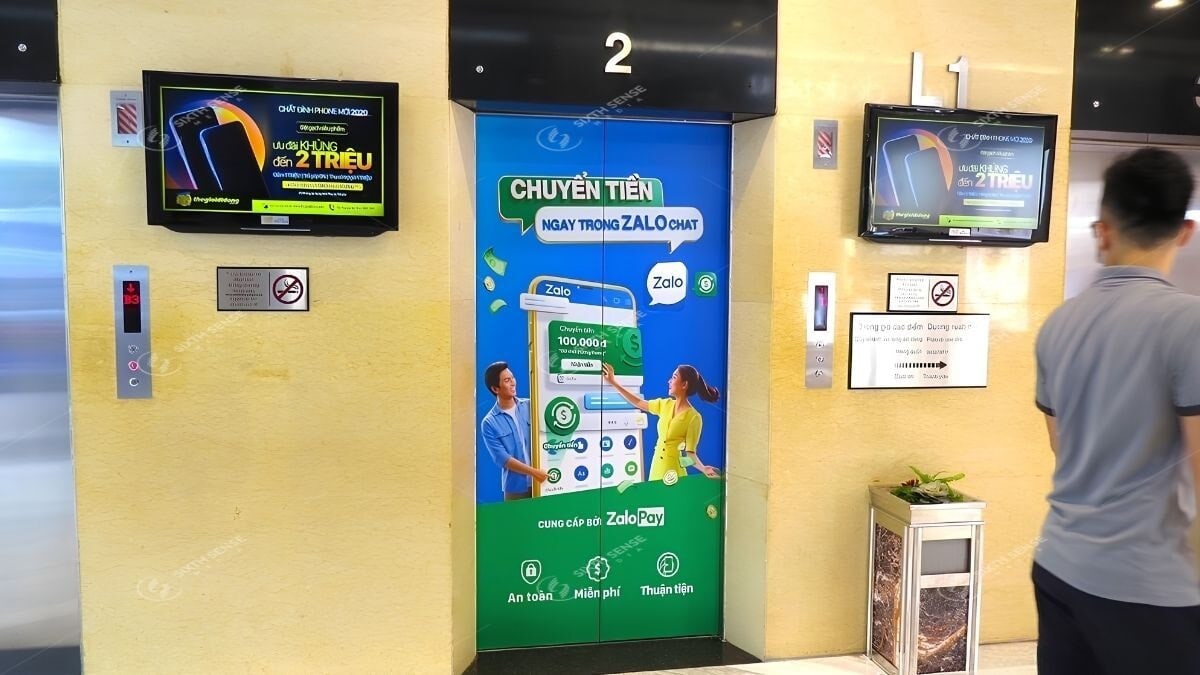 Hình Thức Quảng Cáo Trong Siêu Thị- Quảng Cáo Tại Thang Máy