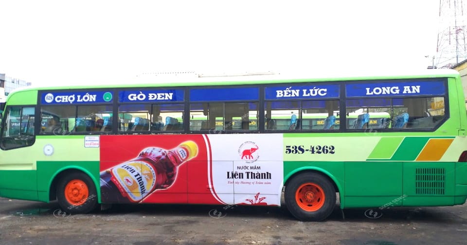 Chiến dịch quảng cáo cho Nước mắm Liên Thành trên xe buýt TPHCM