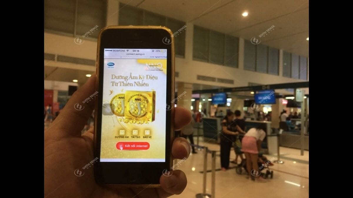 Quảng Cáo Wifi Marketing sân bay Nội Bài