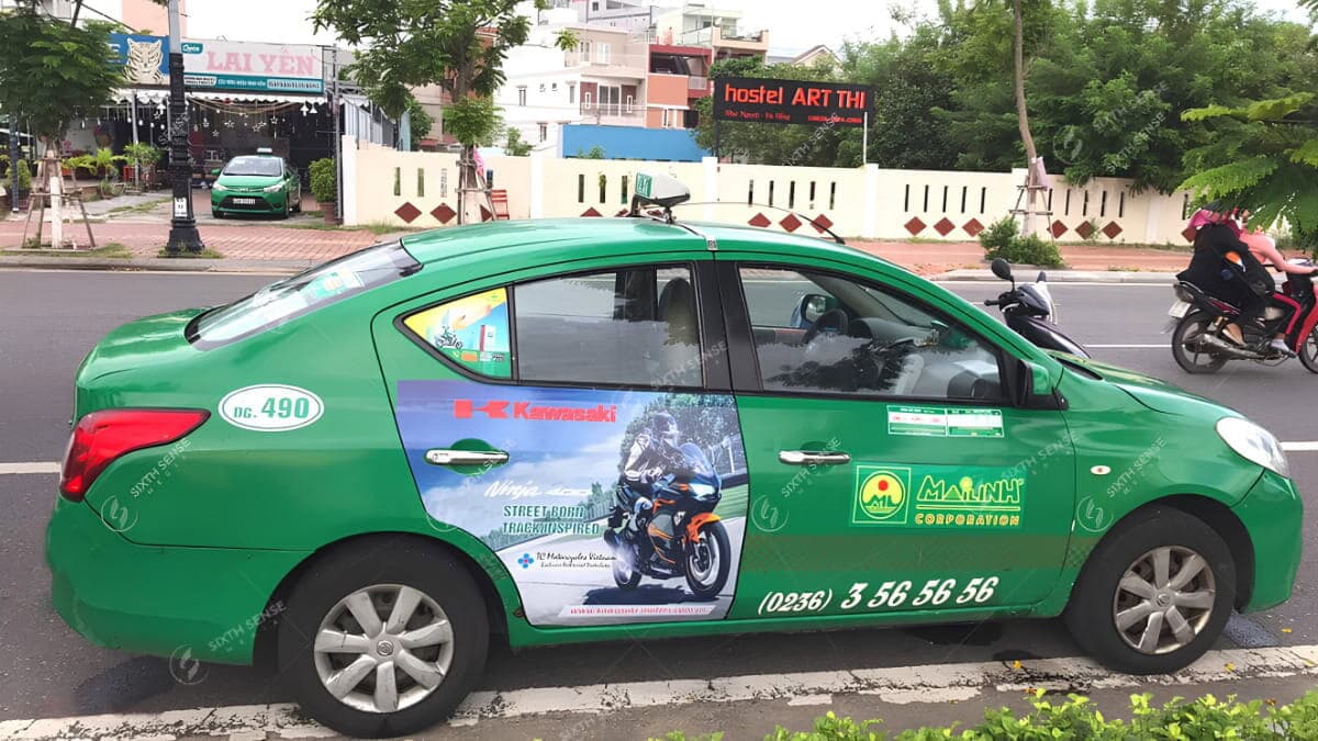 Các Hãng Taxi Có Thể Triển Khai Quảng Cáo Tại Đà Nẵng- Taxi Mai Linh