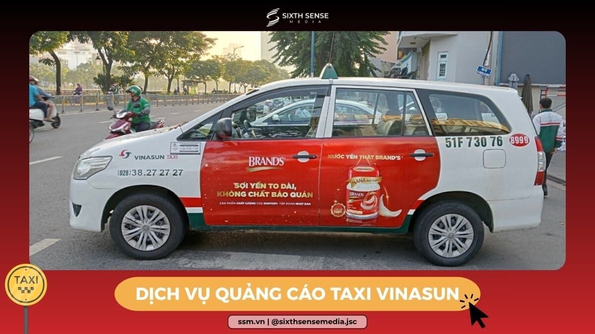 Vinasunタクシー広告：ブランドの認知度拡大と地位向上