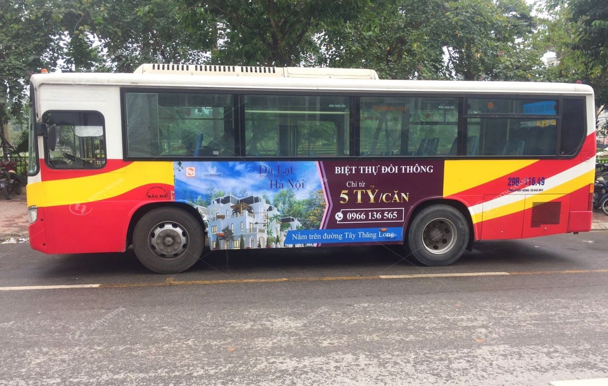 Quảng cáo trên xe bus Hà Nội dự án The Phoenix Garden