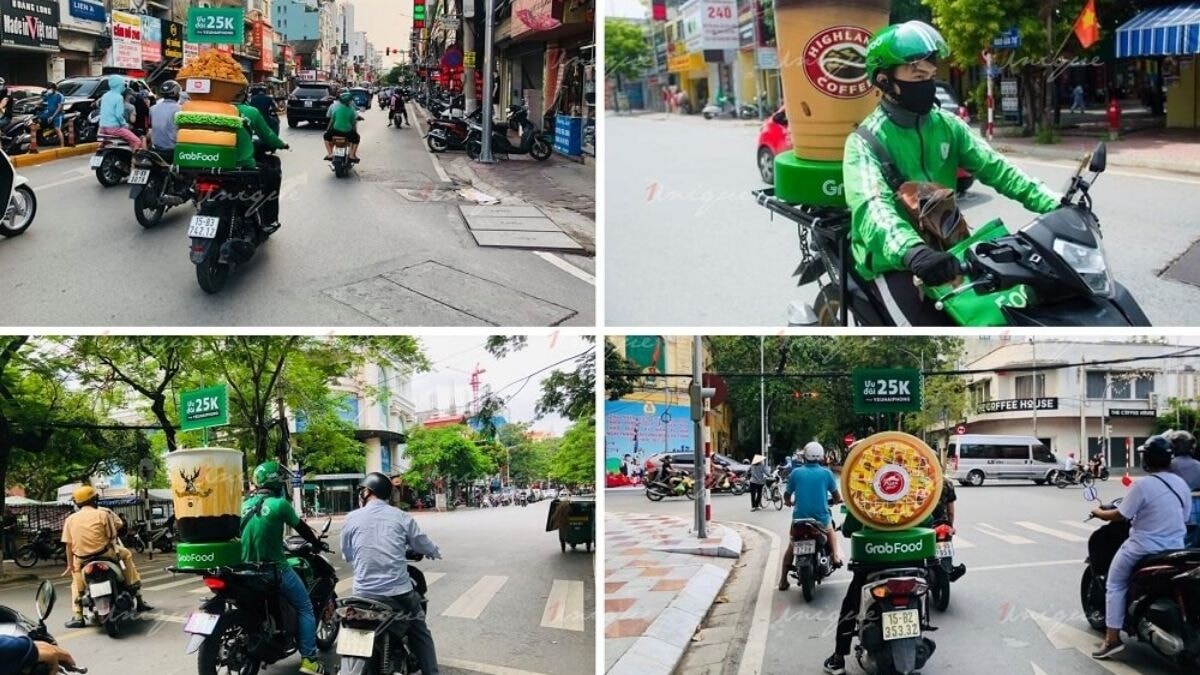 Quy Trình Triển Khai Quảng Cáo Trên Xe GrabBike