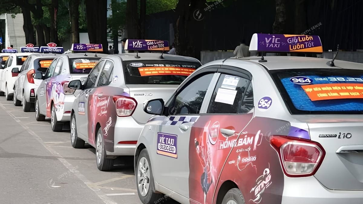 Các Hãng Taxi Có Thể Quảng Cáo Tại Hà Nội- Quảng Cáo Xe Taxi VIC 