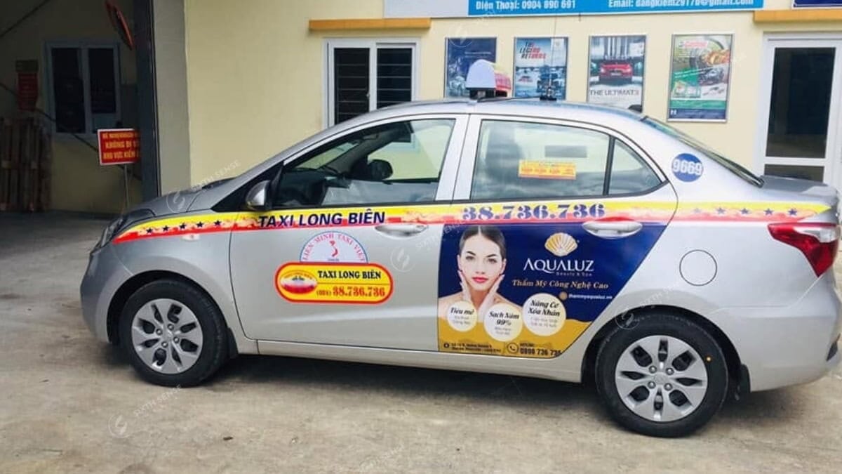 Các Hãng Taxi Có Thể Quảng Cáo Tại Hà Nội- Quảng Cáo Xe Taxi Long Biên