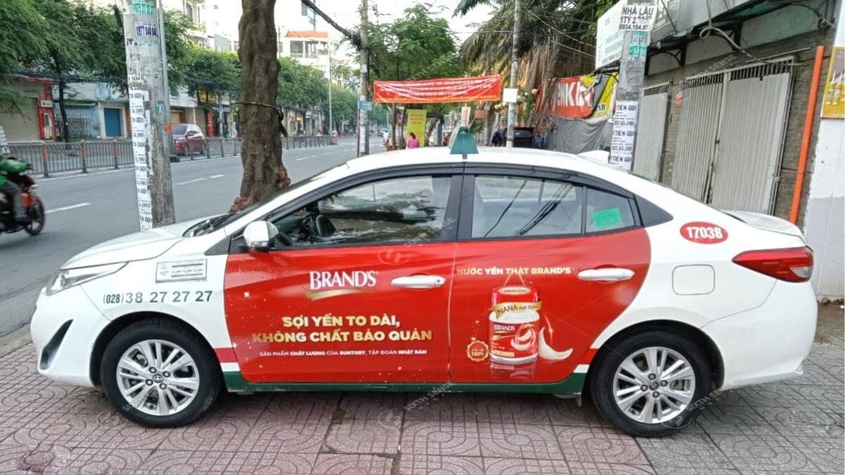 Dự Án Quảng Cáo Trên Xe Taxi Tại TP Hồ Chí Minh Cho Brand’s 3
