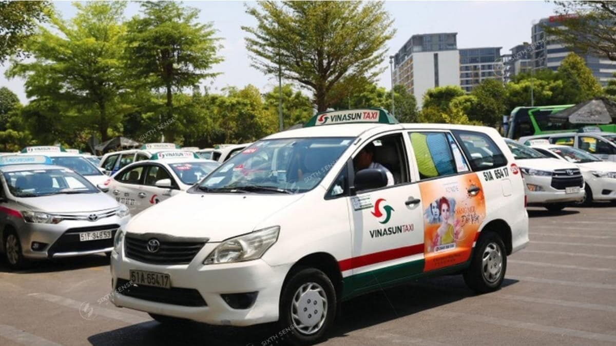 Các Hãng Taxi Được Triển Khai Quảng Cáo Tại TP Hồ Chí Minh- Quảng Cáo Trên Xe Taxi Vinasun 