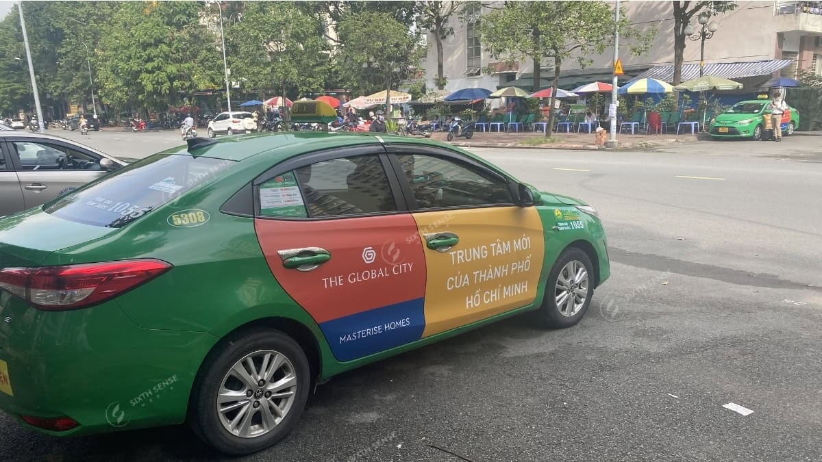 Các Hãng Taxi Được Triển Khai Quảng Cáo Tại TP Hồ Chí Minh- Quảng Cáo Trên Xe Taxi Mai Linh 