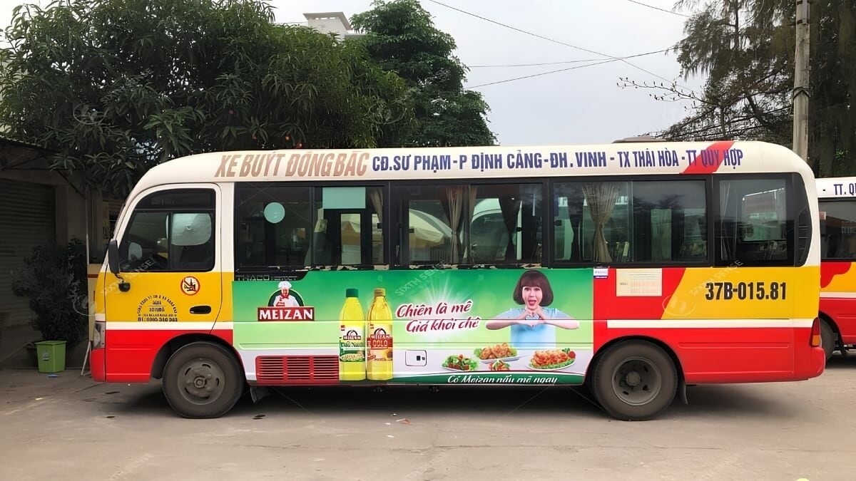 Hình Thức Quảng Cáo Xe Bus Ở Nghệ An- Quảng Cáo Trên Thân Xe Bus