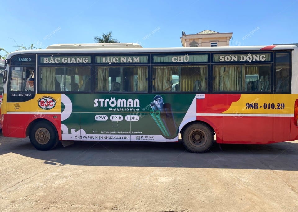 Chiến dịch quảng cáo xe bus của ống nhựa cao cấp Stroman