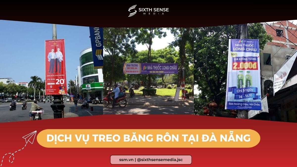 Dịch vụ treo băng rôn tại Đà Nẵng trọn gói, chuyên nghiệp
