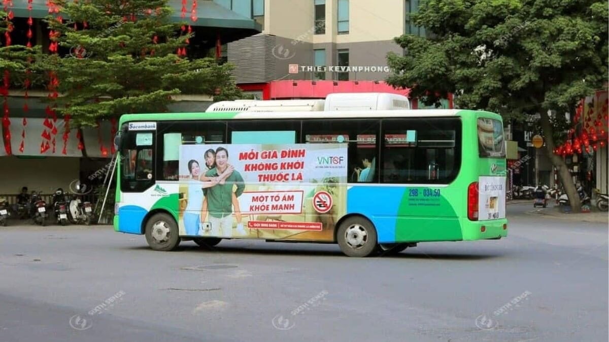 Dự Án Quảng Cáo Trên Xe Bus Hà Nội Năm 2025 Cho Chiến Dịch Phòng Chống Tác Hại Thuốc Lá 2